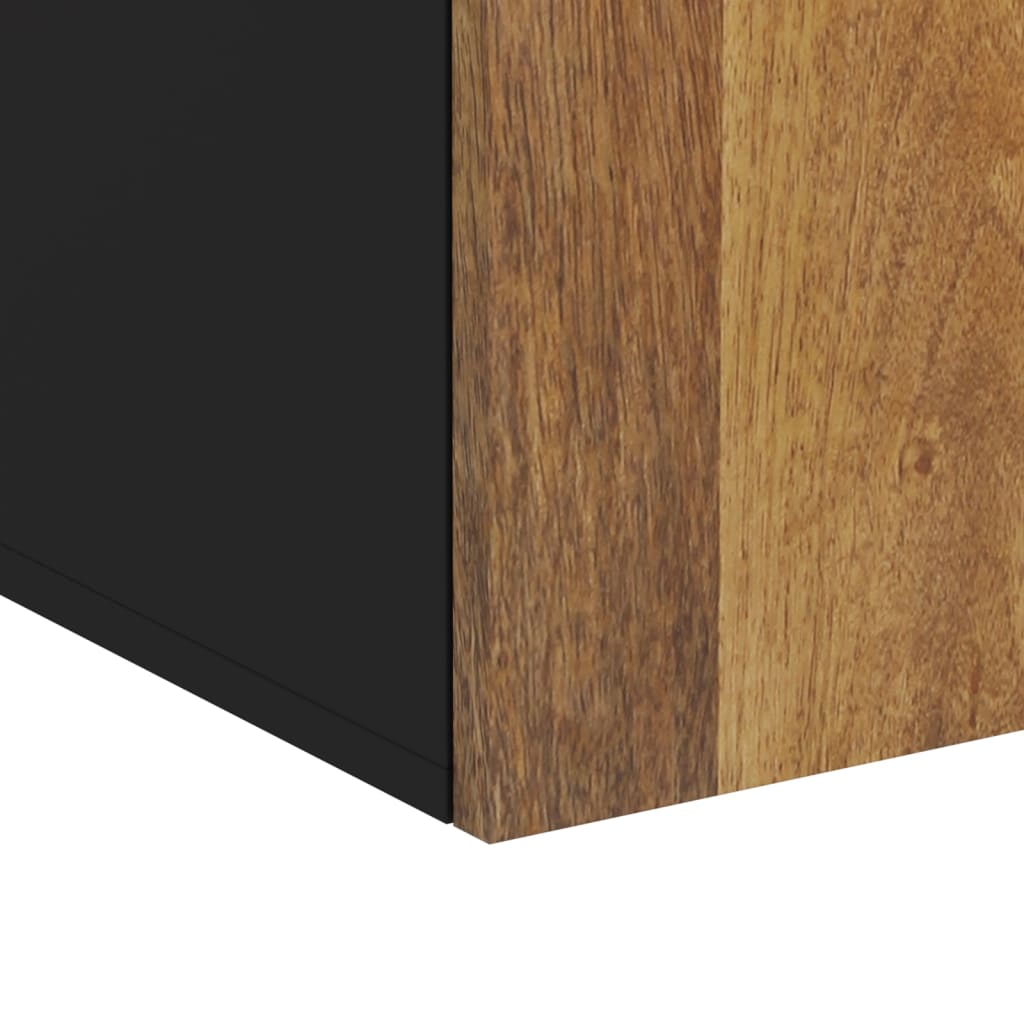 vidaXL Bad-Wandschrank 38x33x48 cm Massivholz Mango