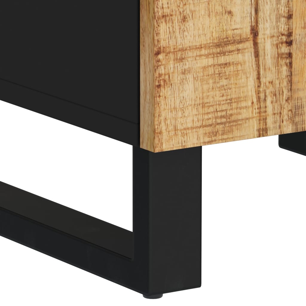 vidaXL Badschrank 38x33x58 cm Massivholz Mango