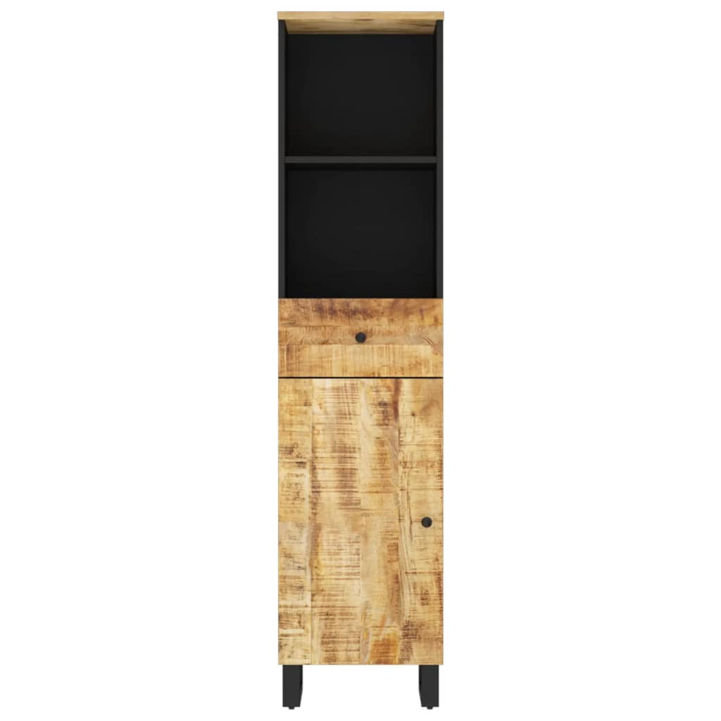 vidaXL Badschrank 38x33x160 cm Massivholz Mango