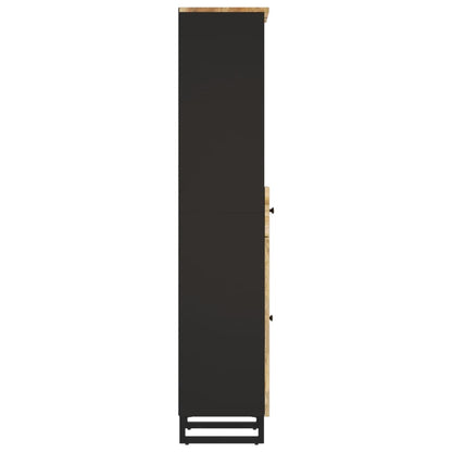 vidaXL Badschrank 38x33x160 cm Massivholz Mango