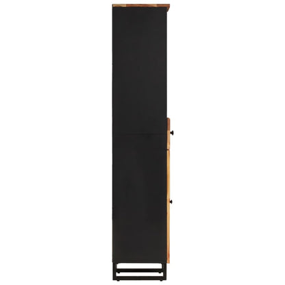 vidaXL Badschrank 38x33x160 cm Massivholz Akazie