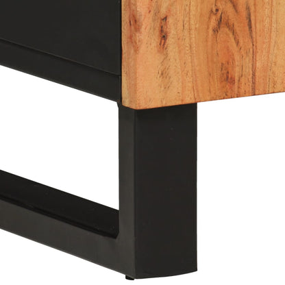 vidaXL Badschrank 38x33x160 cm Massivholz Akazie