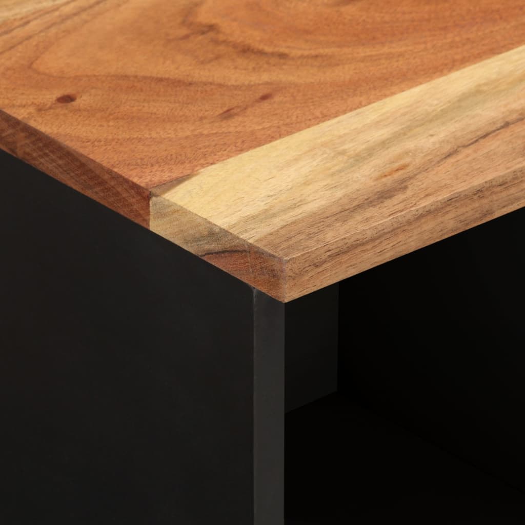 vidaXL Badschrank 38x33x160 cm Massivholz Akazie