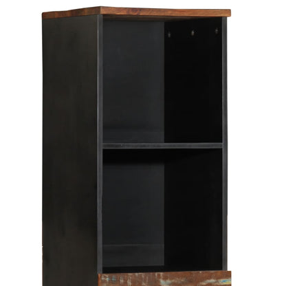 vidaXL Badschrank 38x33x160 cm Altholz Massivholz
