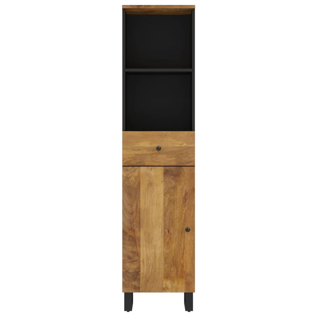 vidaXL Badschrank 38x33x160 cm Massivholz Mango