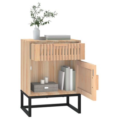 vidaXL Table de chevet 40x30x55,5 cm Bois d'ingénierie et fer