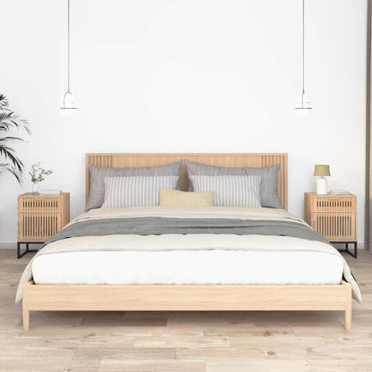 vidaXL Nachttische 2 Stk. 40x30x55,5 cm Holzwerkstoff & Eisen