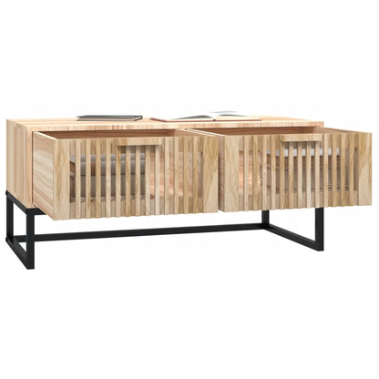 vidaXL Table basse 80x40x35 cm Bois d'ingénierie et fer