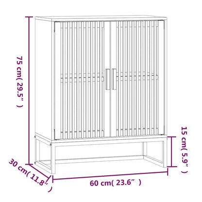 vidaXL Buffet 60x30x75 cm Bois d'ingénierie