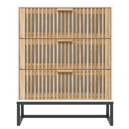 vidaXL Sideboard Weiß 60x30x75 cm Holzwerkstoff