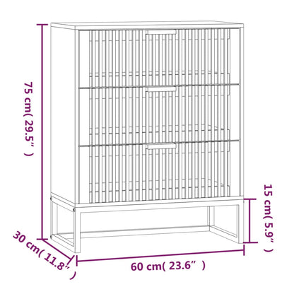 vidaXL Buffet 60x30x75 cm Bois d'ingénierie