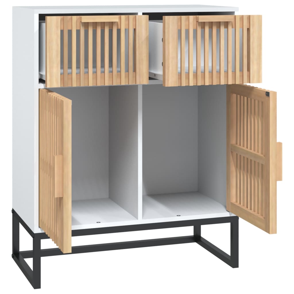 vidaXL Sideboard Weiß 60x30x75 cm Holzwerkstoff