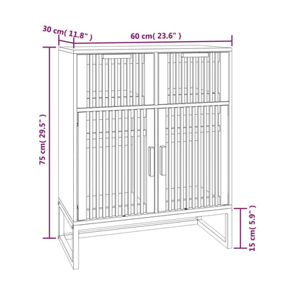 vidaXL Buffet 60x30x75 cm Bois d'ingénierie