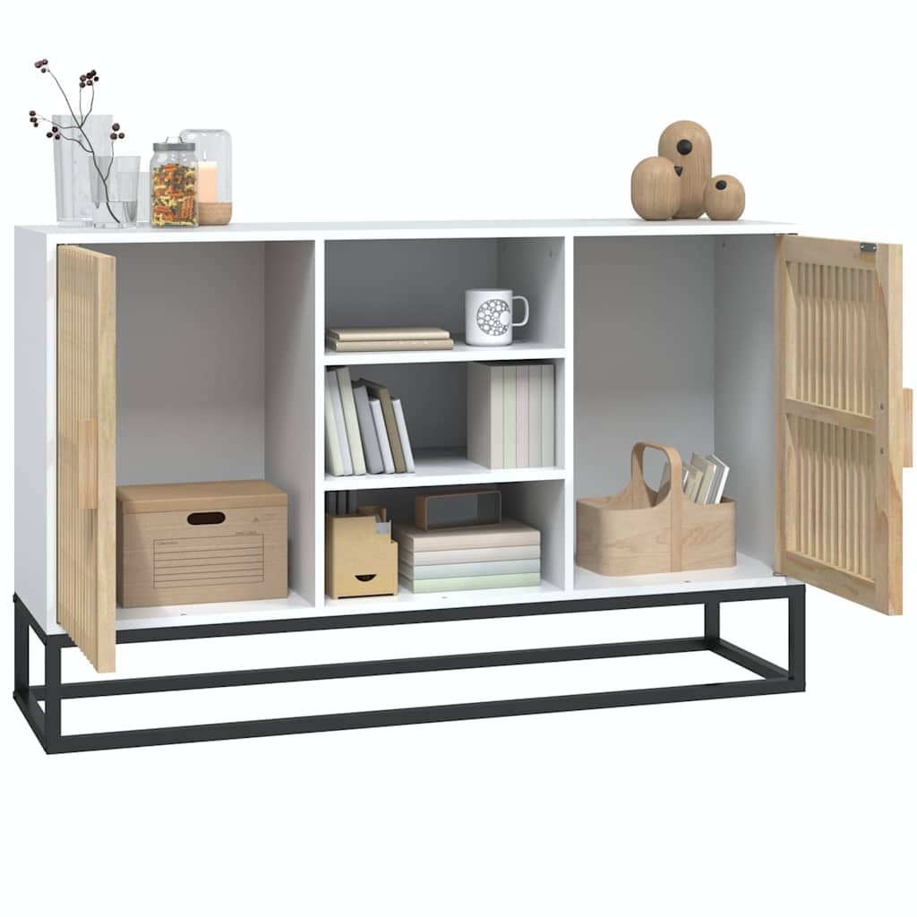 vidaXL Buffet blanc 105x30x65 cm Bois d'ingénierie