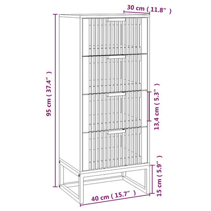 vidaXL Buffet haut 40x30x95 cm Bois d'ingénierie
