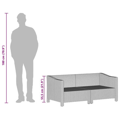 vidaXL Salon de jardin 4 pcs avec coussins Gris Résine tressée