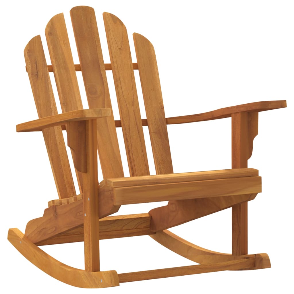 vidaXL Chaises à bascule Adirondack 2 pcs 79x100x103 cm Bois de teck massif