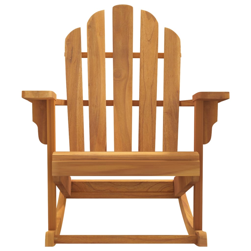 vidaXL Chaises à bascule Adirondack 2 pcs 79x100x103 cm Bois de teck massif