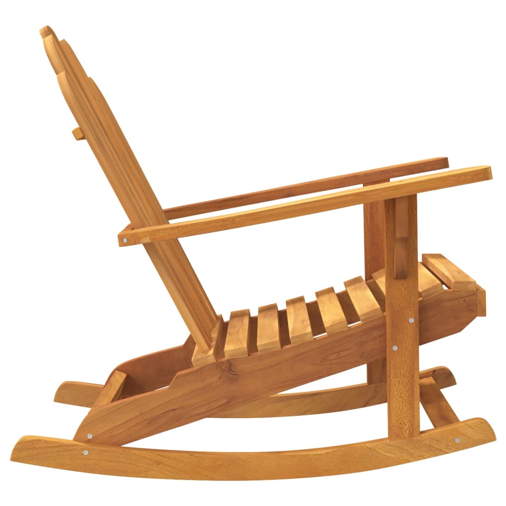 vidaXL Chaises à bascule Adirondack 2 pcs 79x100x103 cm Bois de teck massif