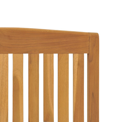 vidaXL Gartenstühle 4 Stk. Verstellbar Massivholz Teak