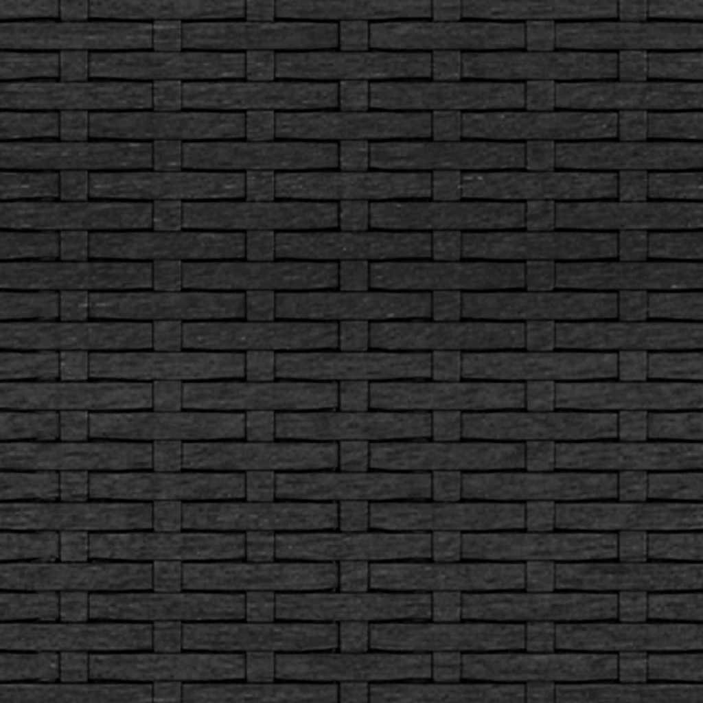 vidaXL Canapé de jardin 3 places avec coussins Noir Résine tressée
