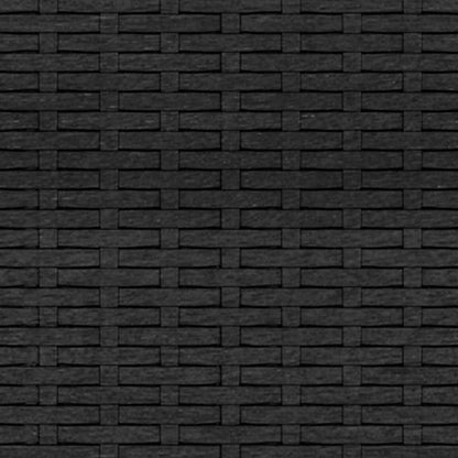 vidaXL Canapé de jardin 3 places avec coussins Noir Résine tressée
