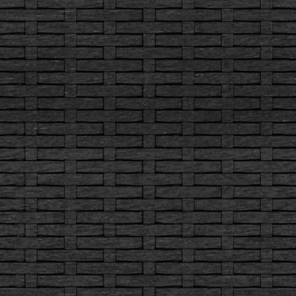 vidaXL Canapés centraux de jardin avec coussins 2 pcs Noir Résine tressée
