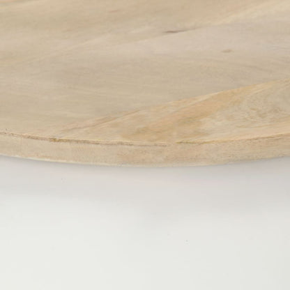 vidaXL Couchtisch Weiß 51x51x27 cm Massivholz Mango