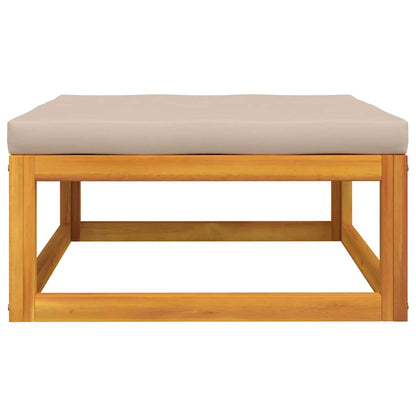 vidaXL 3-tlg. Garten-Lounge-Set mit Kissen Massivholz Akazie