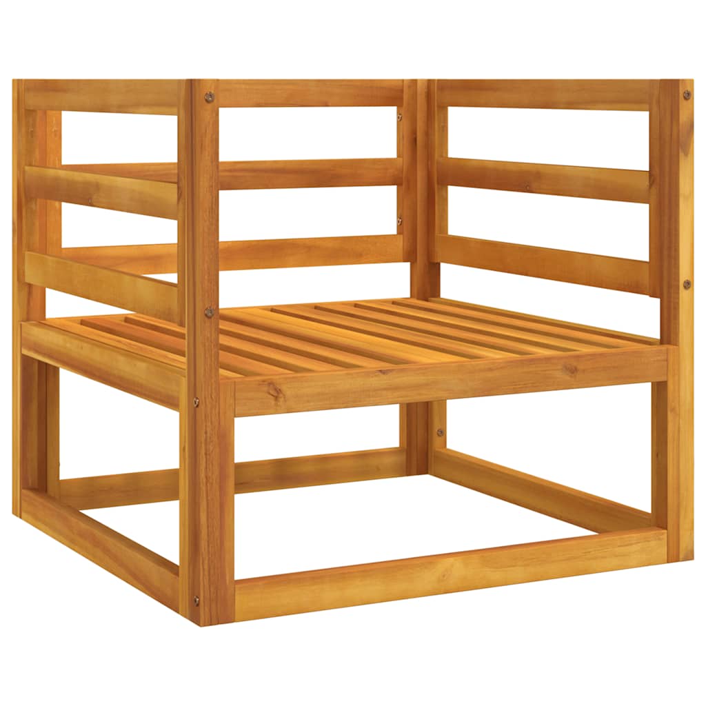 vidaXL Fauteuil de jardin avec coussins taupe en bois d'acacia massif