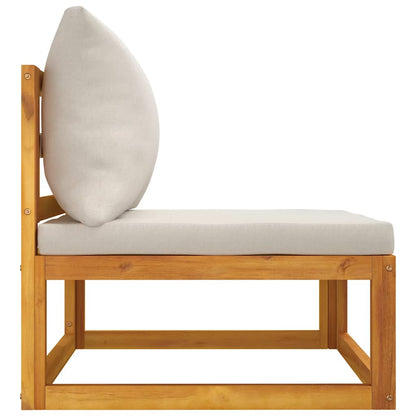 vidaXL Ensemble de canapés de jardin 2 pcs avec coussins Bois d'acacia massif