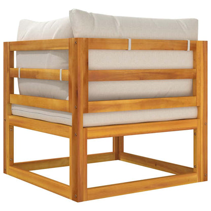 vidaXL Ensemble de canapés de jardin 2 pcs avec coussins Bois d'acacia massif