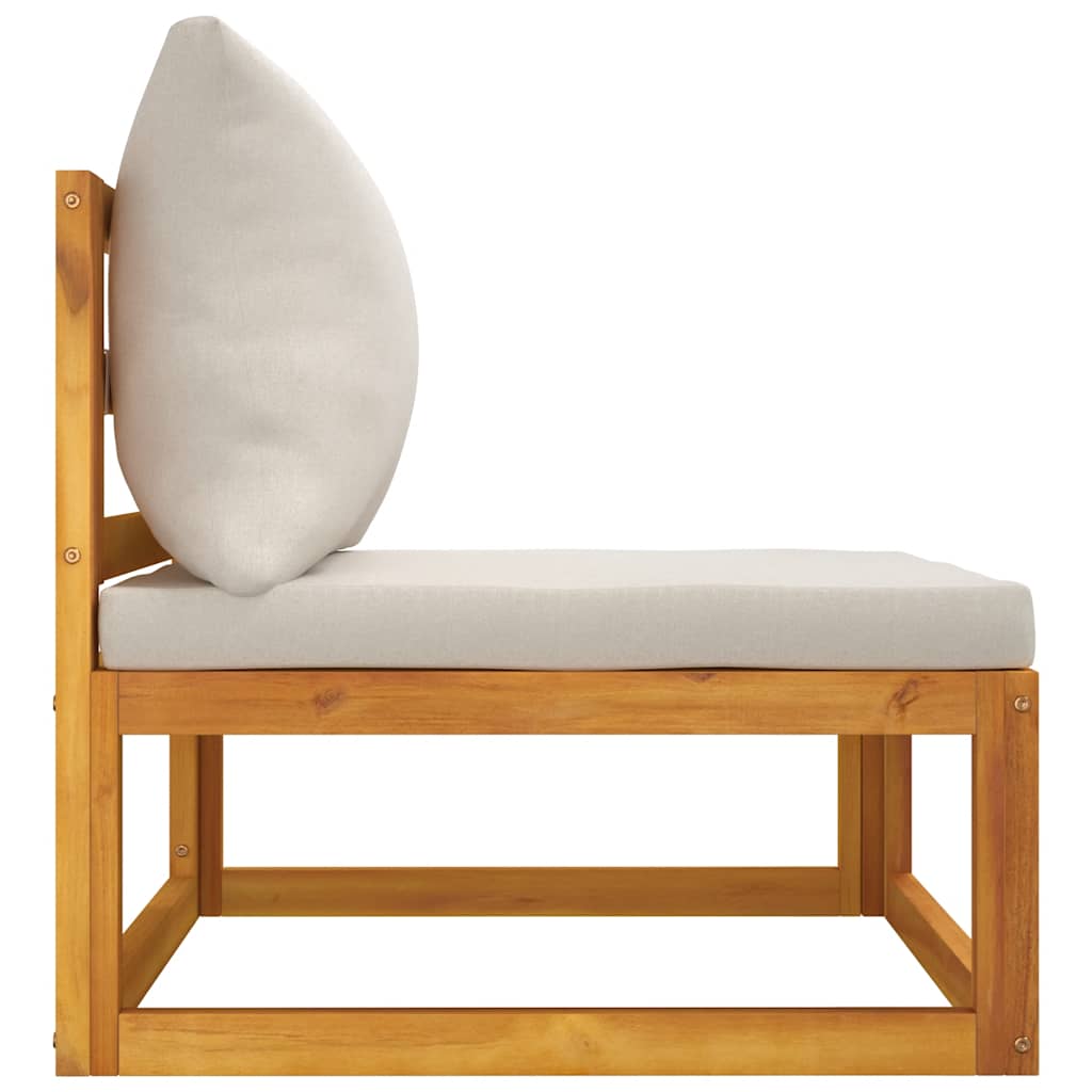 vidaXL 2-tlg. Garten-Sofa-Set mit Kissen Massivholz Akazie