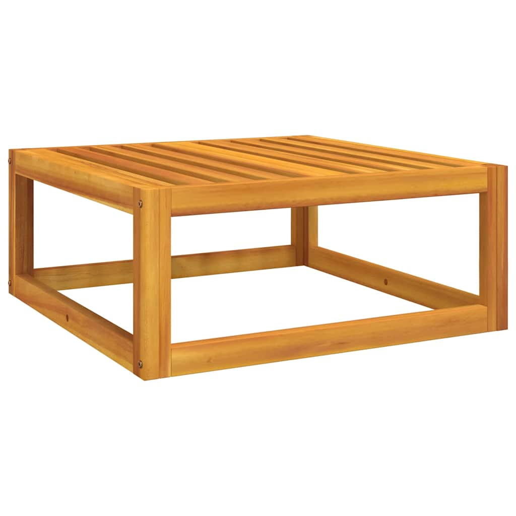 vidaXL Tabouret de jardin avec coussins gris clair Bois d'acacia massif