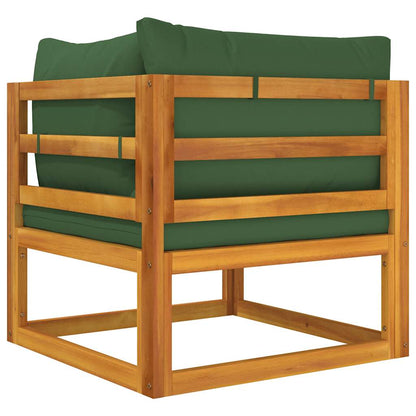 vidaXL 2-tlg. Garten-Sofa-Set mit Kissen Massivholz Akazie