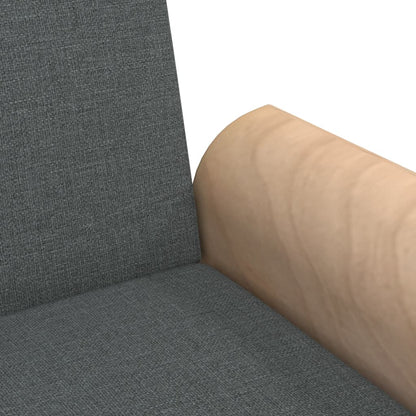 vidaXL Schlafsofa mit Armlehnen Dunkelgrau Stoff