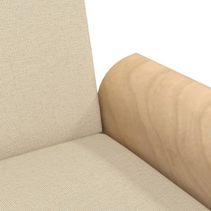 vidaXL Schlafsofa mit Armlehnen Creme Stoff