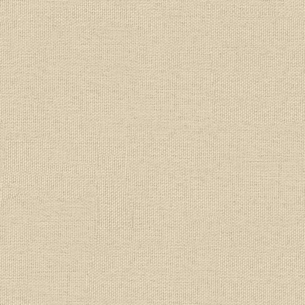 vidaXL Schlafsofa mit Armlehnen Creme Stoff