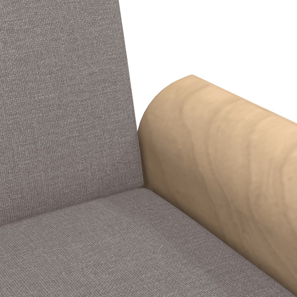 vidaXL Schlafsofa mit Armlehnen Taupe Stoff