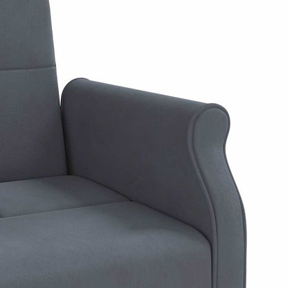 vidaXL Schlafsofa mit Kissen Dunkelgrau Samt