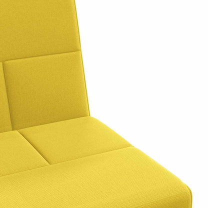 vidaXL Schlafsofa mit Getränkehaltern Hellgelb Stoff