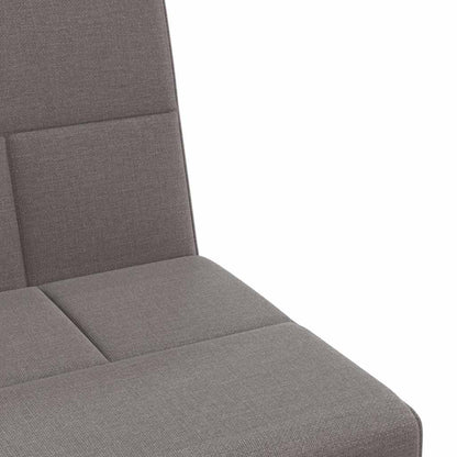 vidaXL Canapé-lit avec porte-gobelets Tissu taupe