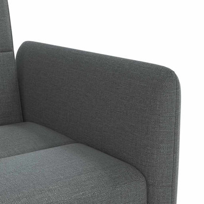 vidaXL Schlafsofa mit Getränkehaltern Dunkelgrau Stoff