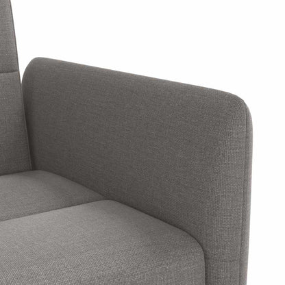 vidaXL Schlafsofa mit Getränkehaltern Taupe Stoff