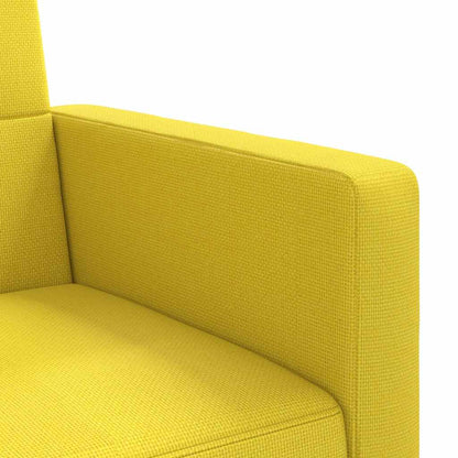 vidaXL Schlafsofa mit Kissen Hellgelb Stoff