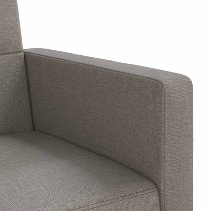 vidaXL Schlafsofa mit Kissen Taupe Stoff