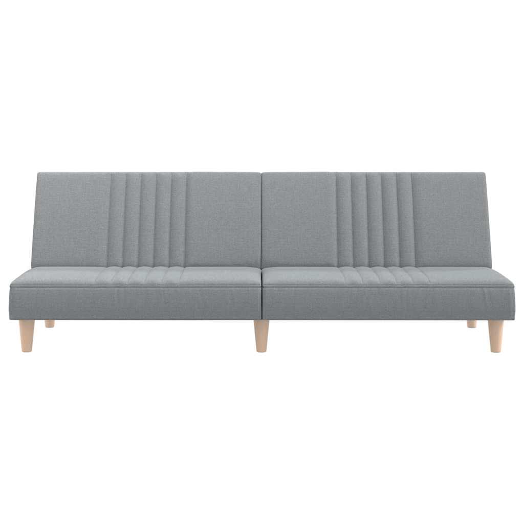 vidaXL Schlafsofa Hellgrau Stoff