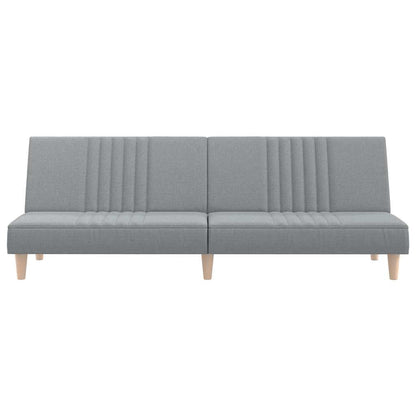 vidaXL Schlafsofa Hellgrau Stoff