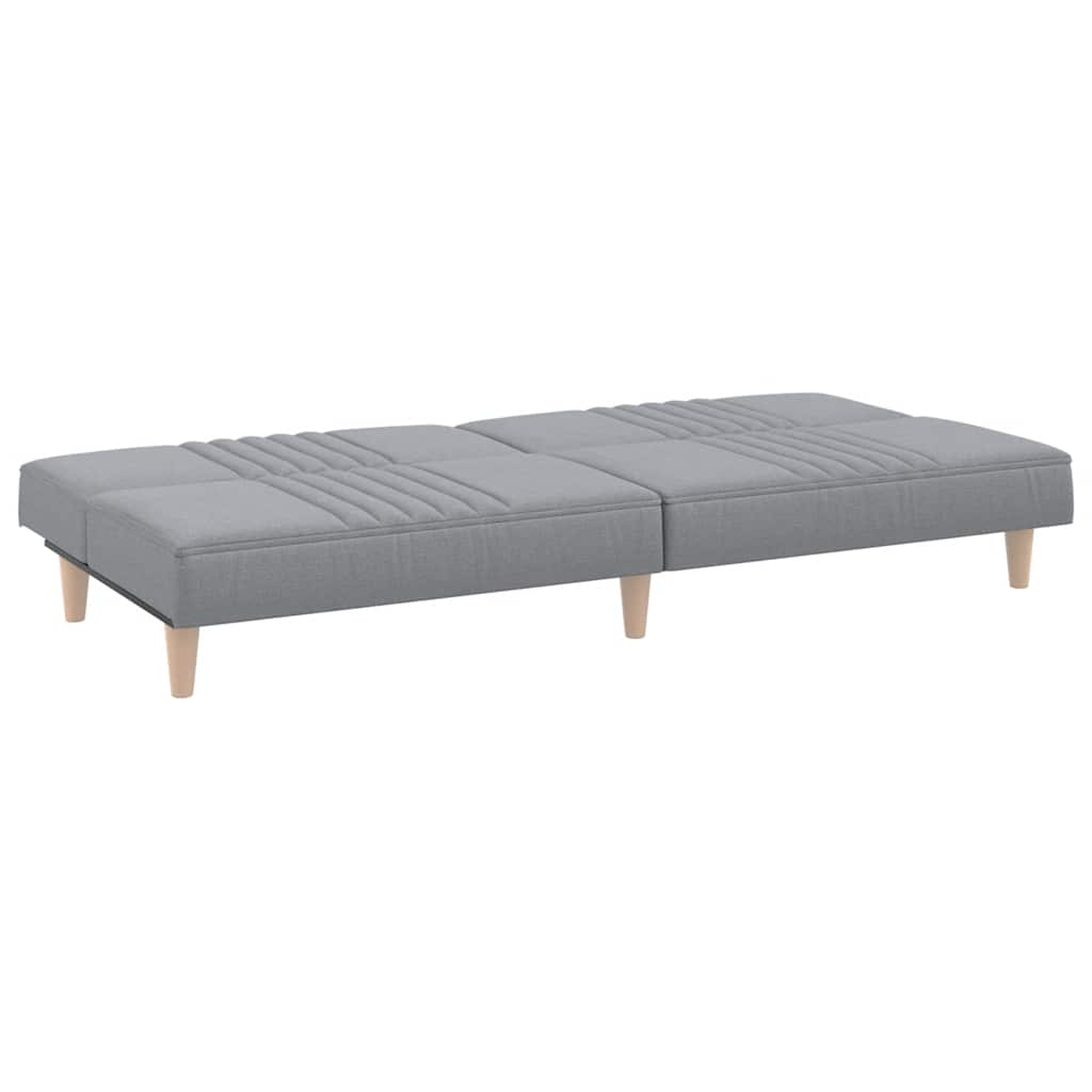 vidaXL Schlafsofa Hellgrau Stoff