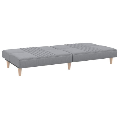 vidaXL Schlafsofa Hellgrau Stoff